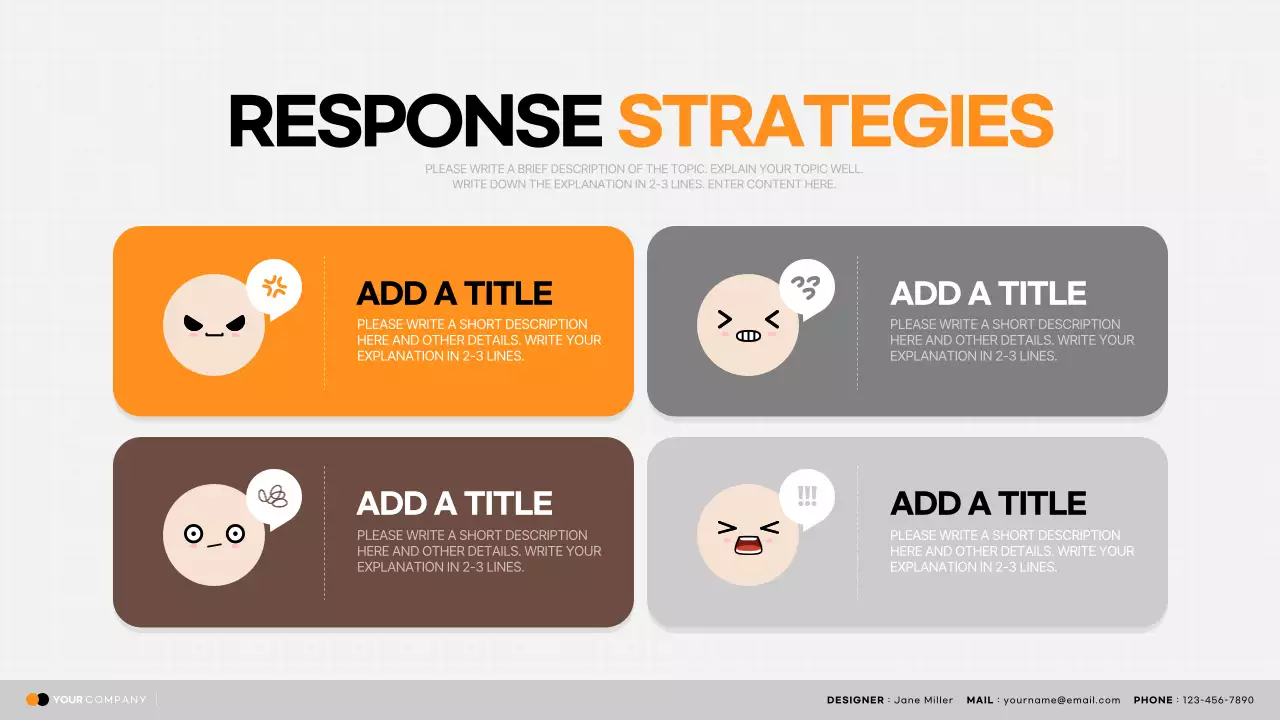 Orange Modern Customer Manual Presentation