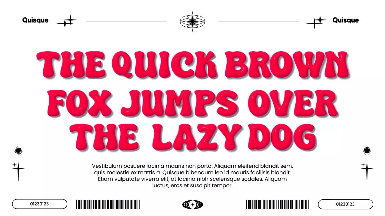 Red Playful Typography Presentation