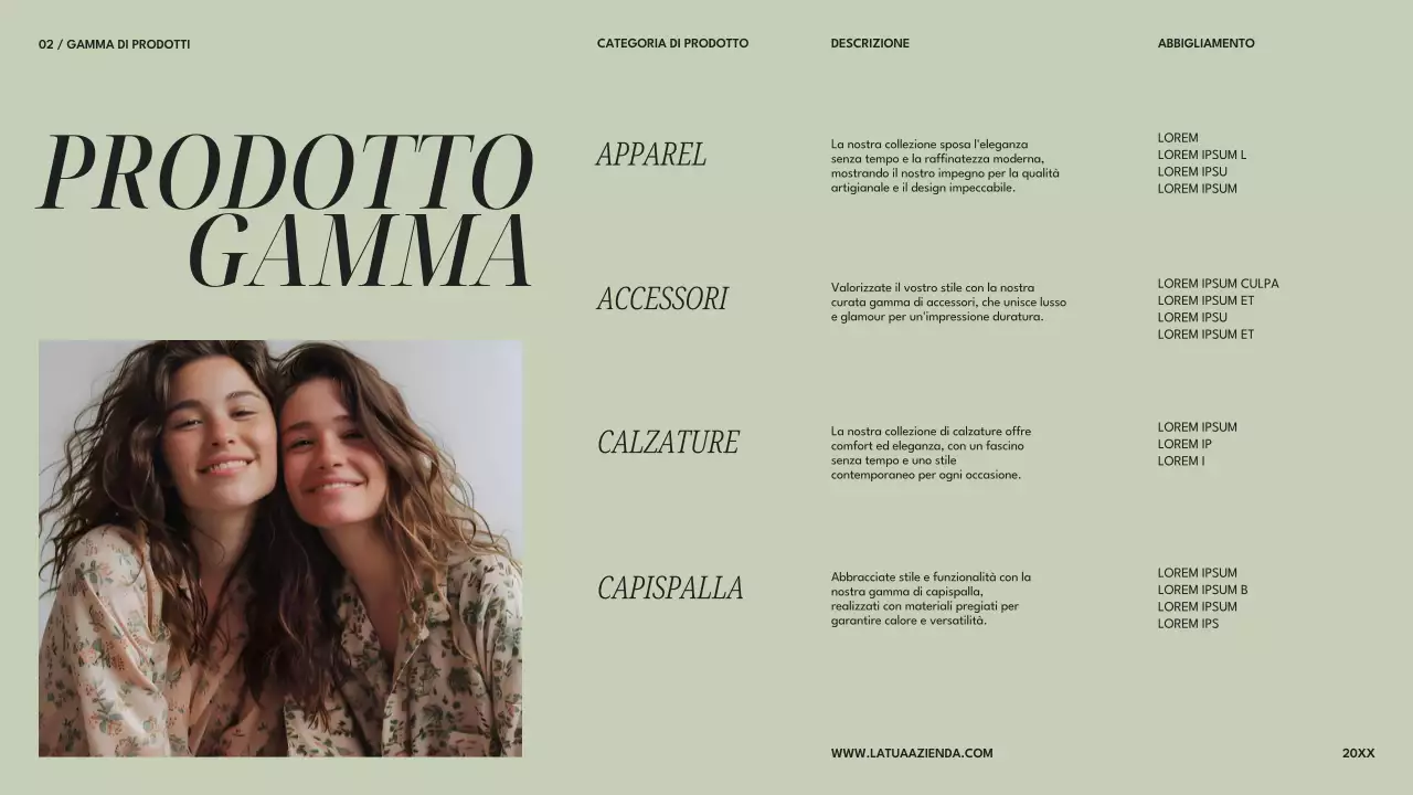 Beige Nero Moderno Presentazione dell'azienda di moda