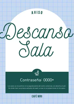 Acerca de Blue and Green Simple Cafe