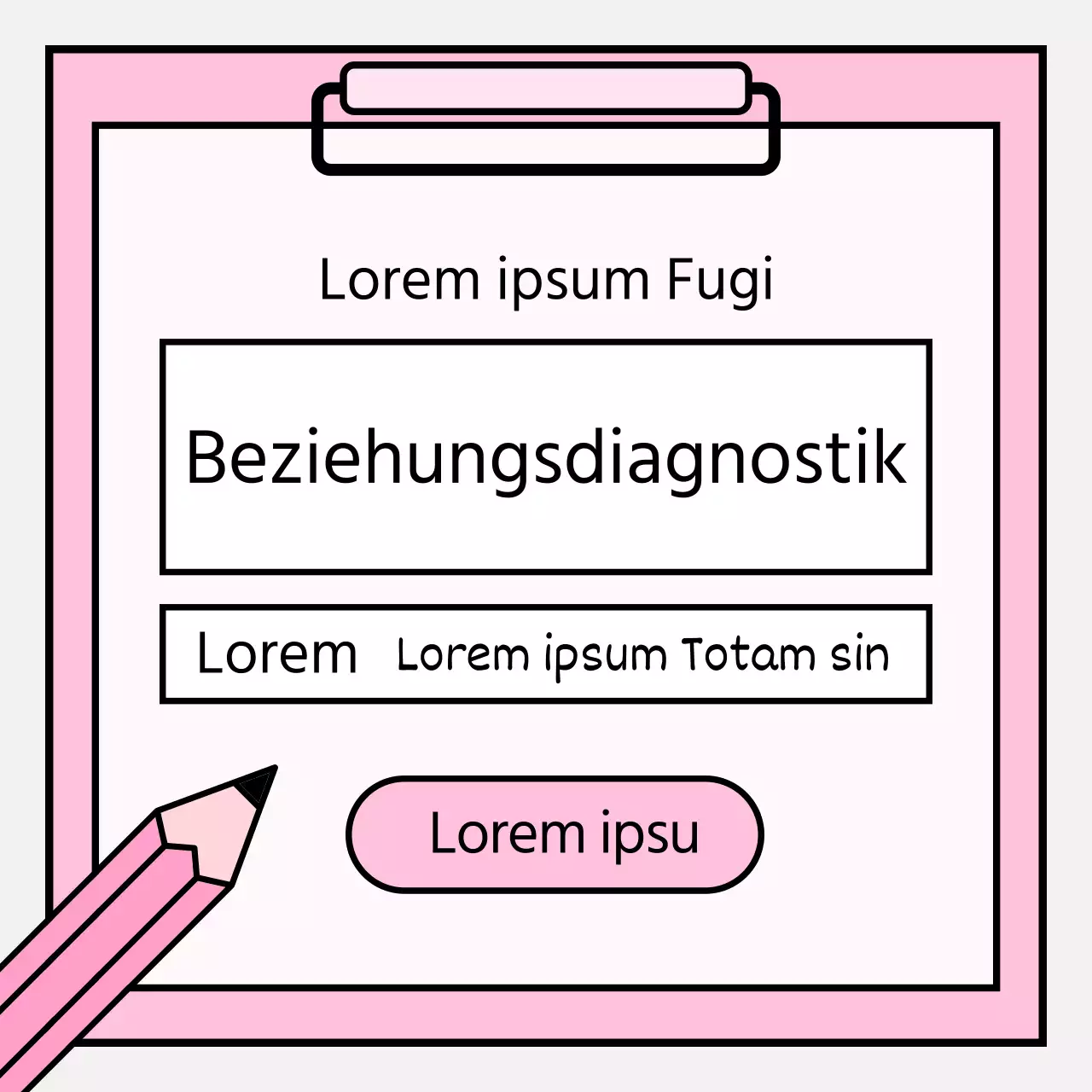 Einfache psychologische Beratungsinformationen in Rosa