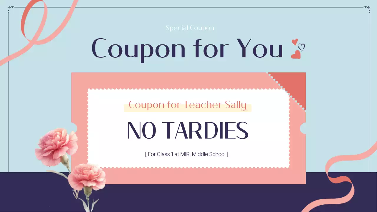 블루 엘레강트 선생님 이벤트 발표 프레젠테이션