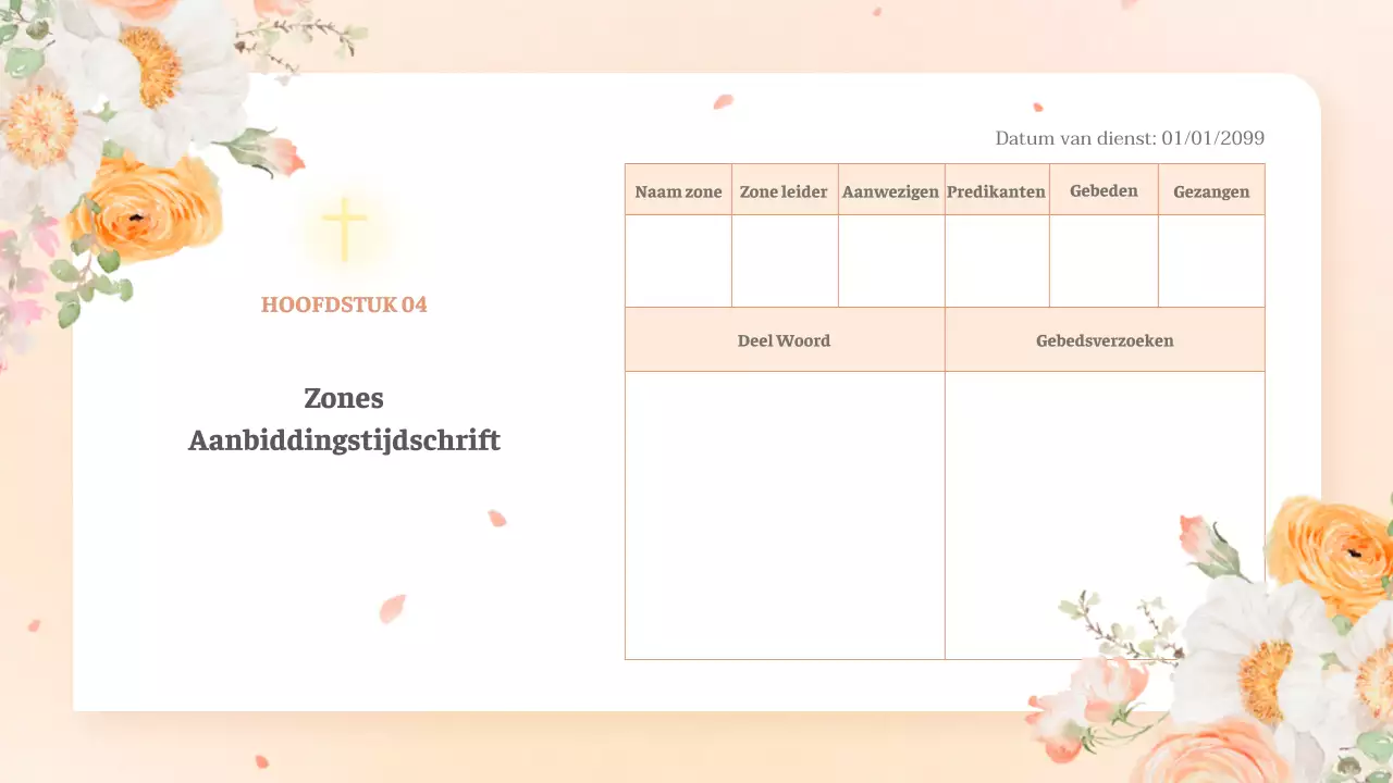 Een trendy paasgids met een oranje achtergrond