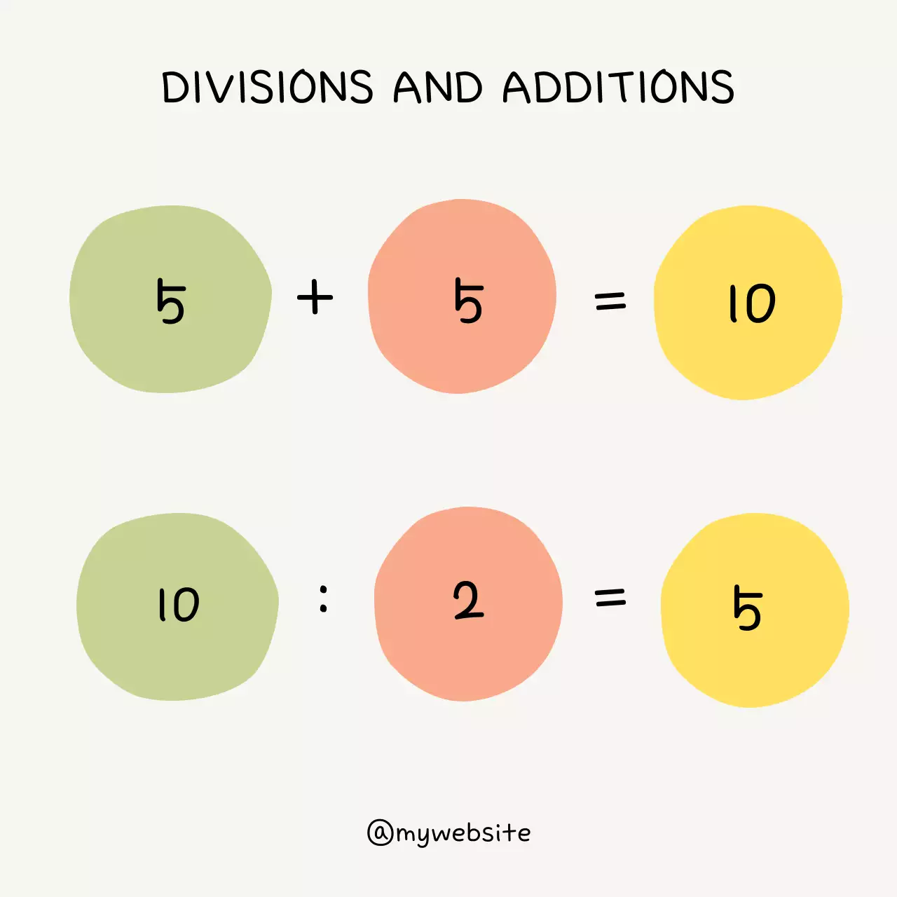 Colorful Simple Math Guide Social Media Post