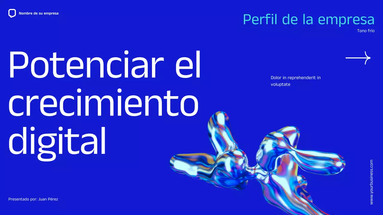 Blue Minimal Simple Perfil de empresa Presentación de la empresa