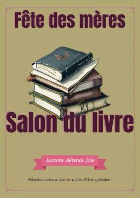 Promotion de la fête des mères vintage vert et rose