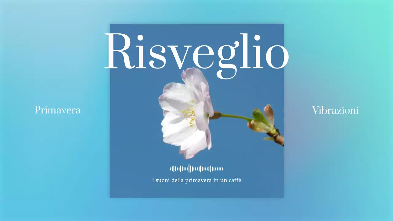 Semplice titolo principale in giallo e rosa dell'umore primaverile dei fiori di ciliegio