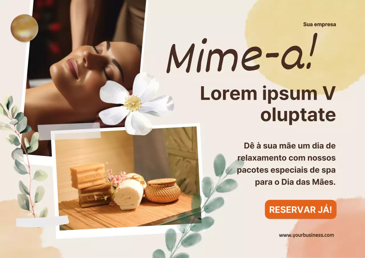 Anúncio promocional do Ivory Modern Mother's Day Spa