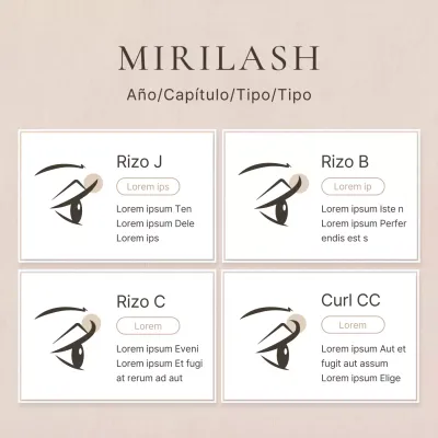 Promueva las extensiones de pestañas modernas en marrones y beiges