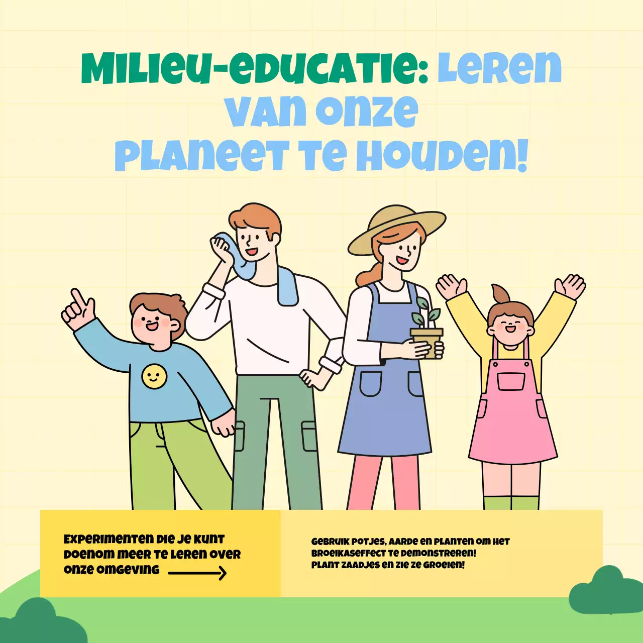 Earth Day-campagne van Yellow and Blue Modern School