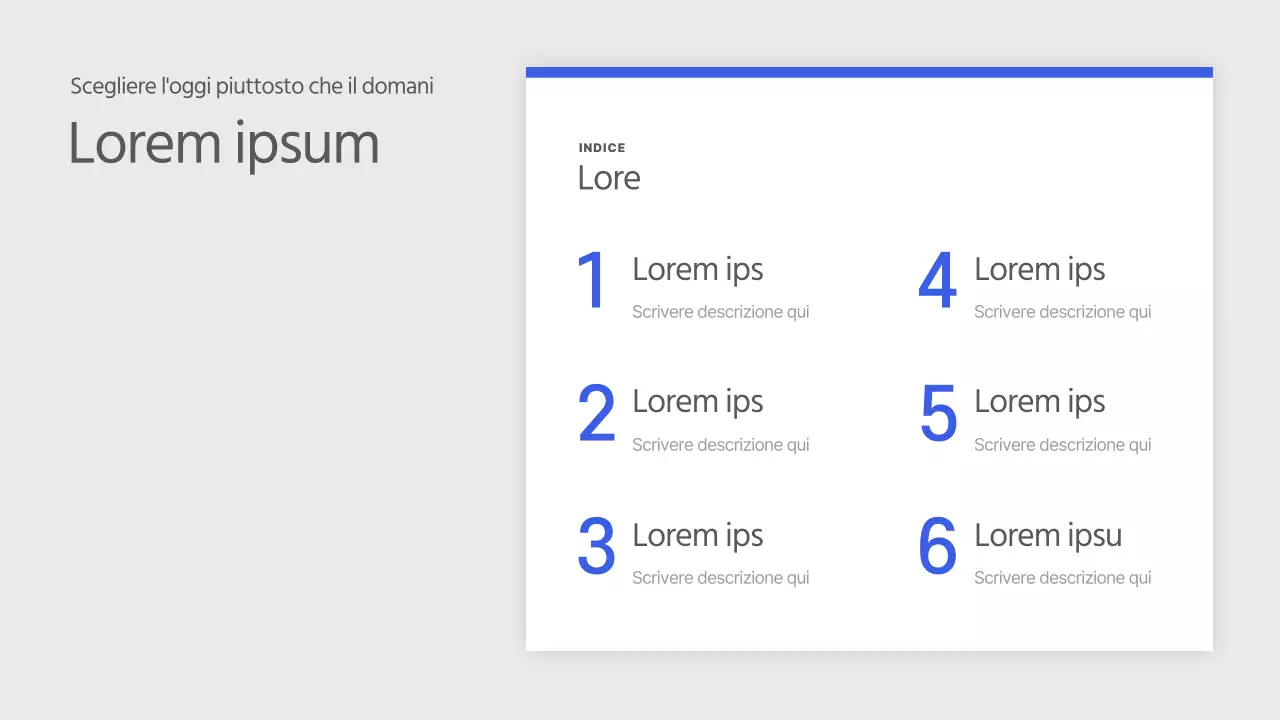 Un semplice annuncio immobiliare in blu e grigio