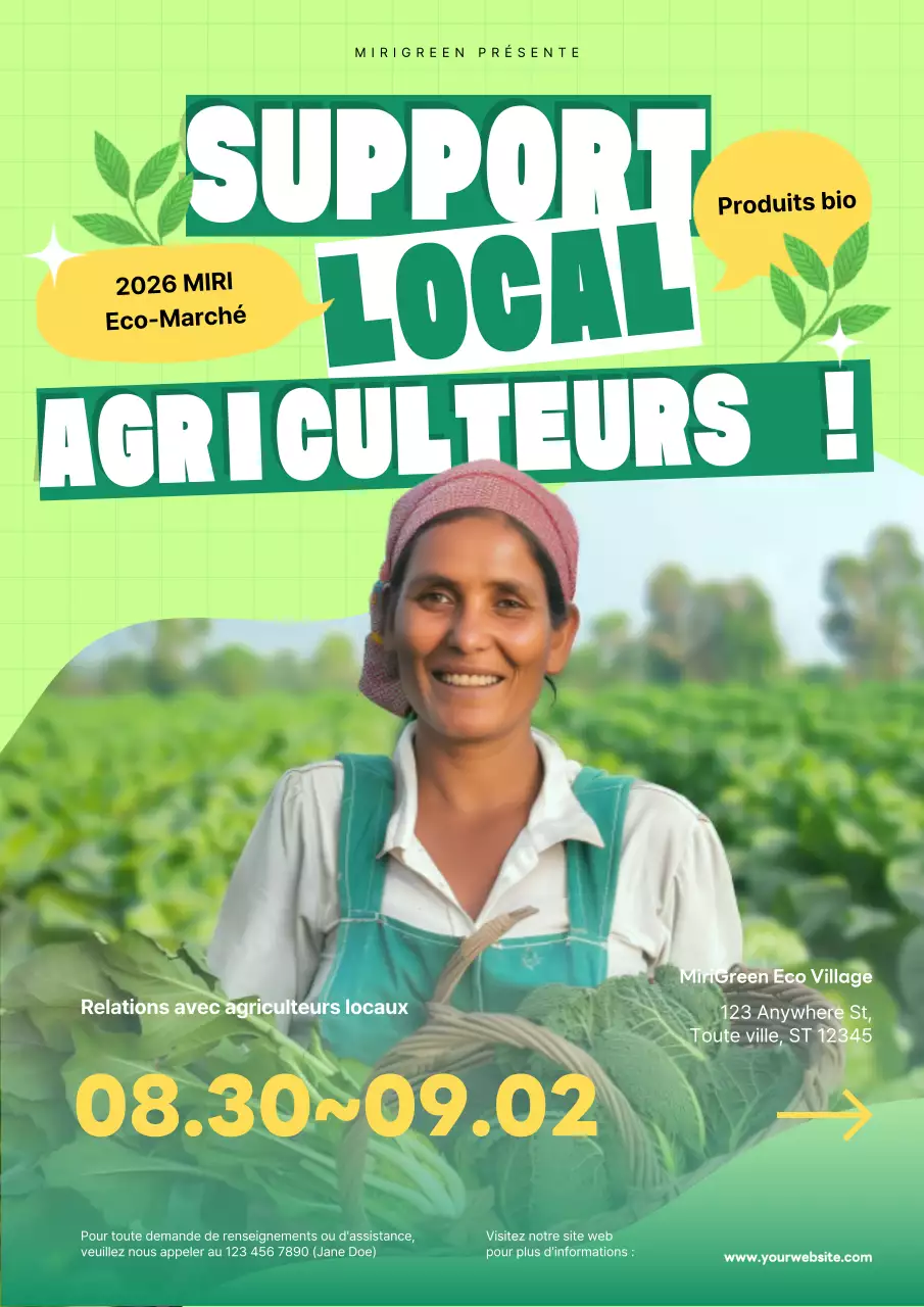 Faites de la publicité pour votre marché de producteurs