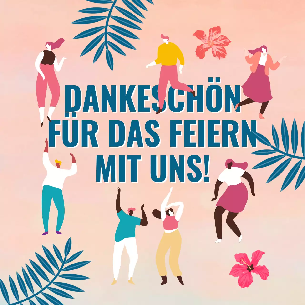 Die Spring Break Party-Kampagne der Trendy Bar in Blau und Orange