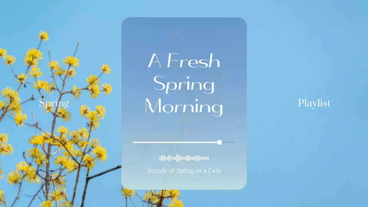 Green Simple Cafe Playlist YouTube Thumbnail