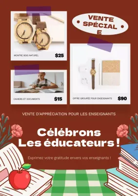 Promouvoir l'événement "Cadeau pour un enseignant