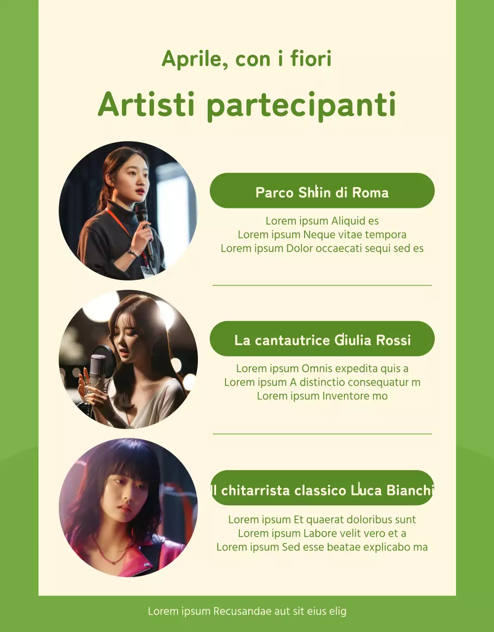 Informazioni sul programma di spettacoli in questo accogliente locale verde lime e avorio