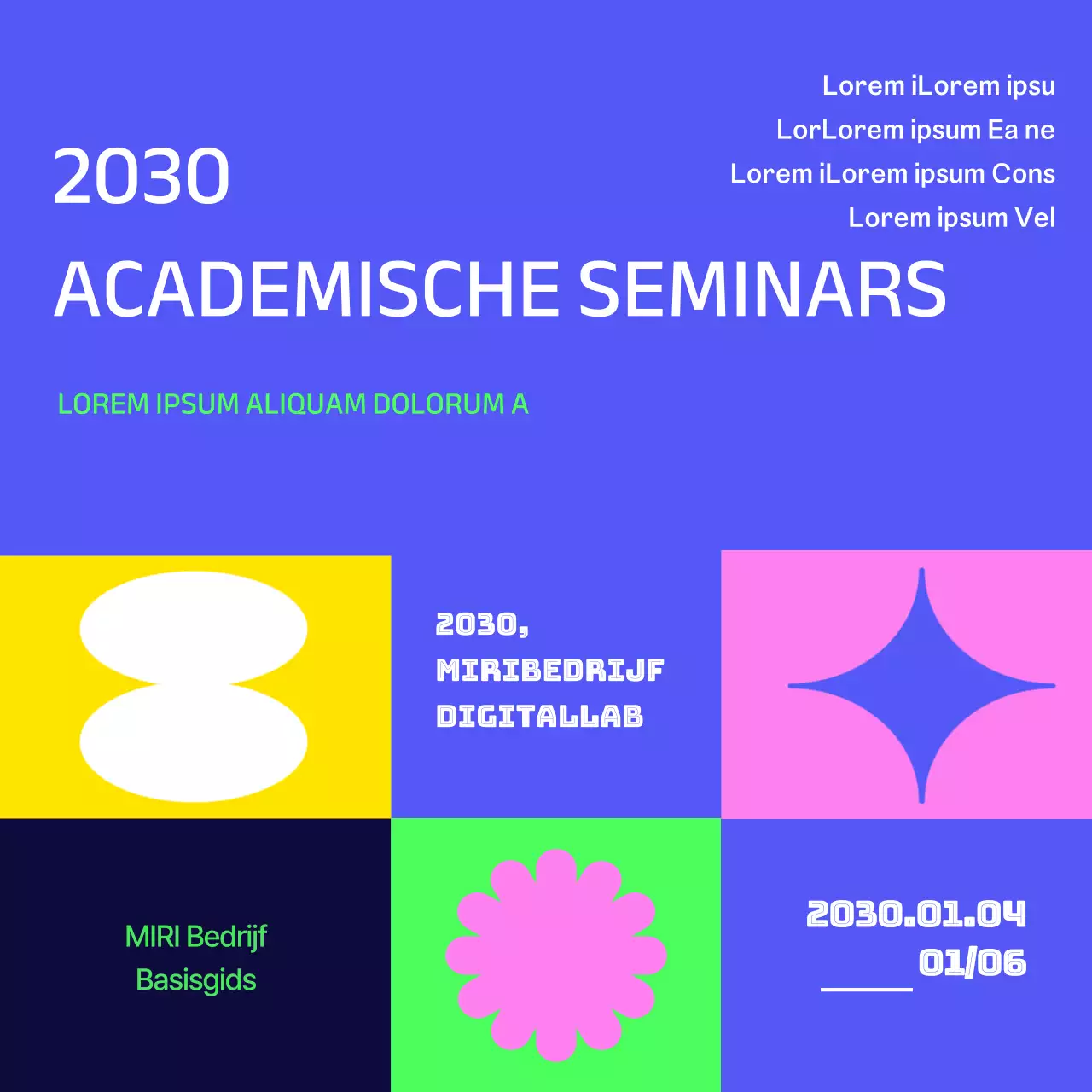 Ontwerp met kleurrijke geometrische vormen