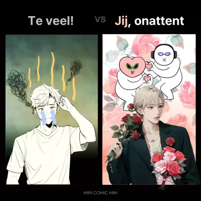 Hippe VS memes in roze en grijs