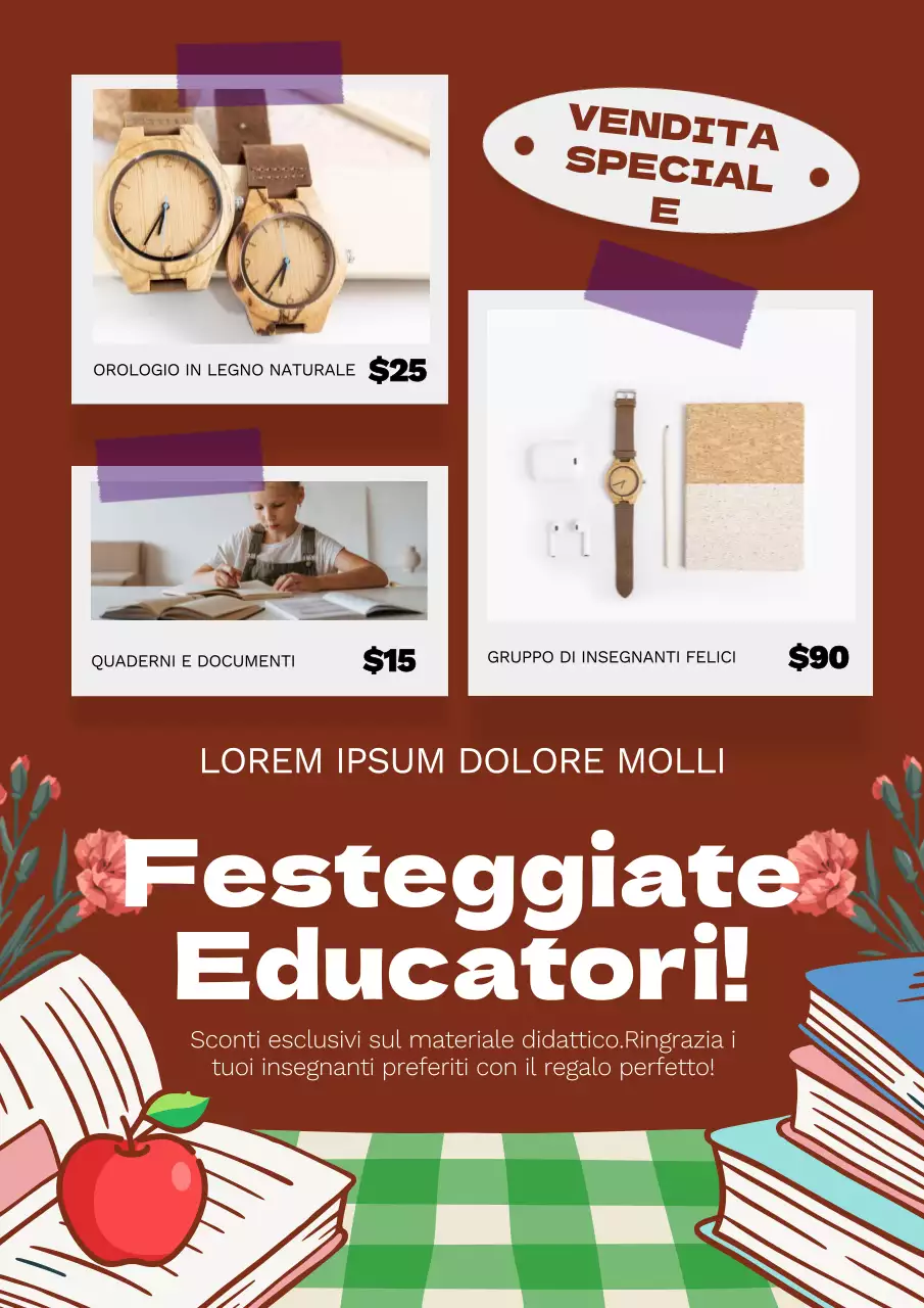 Promuovere un evento per gli insegnanti