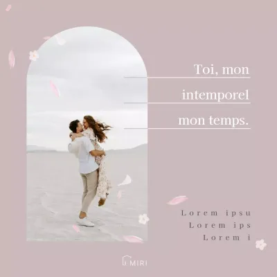 Un modèle simple et sentimental en rose pour vos travaux d'écriture