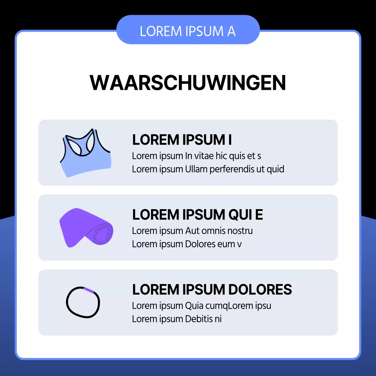 Een eenvoudige foamroller-handleiding voor vóór en na de training in blauw en zwart