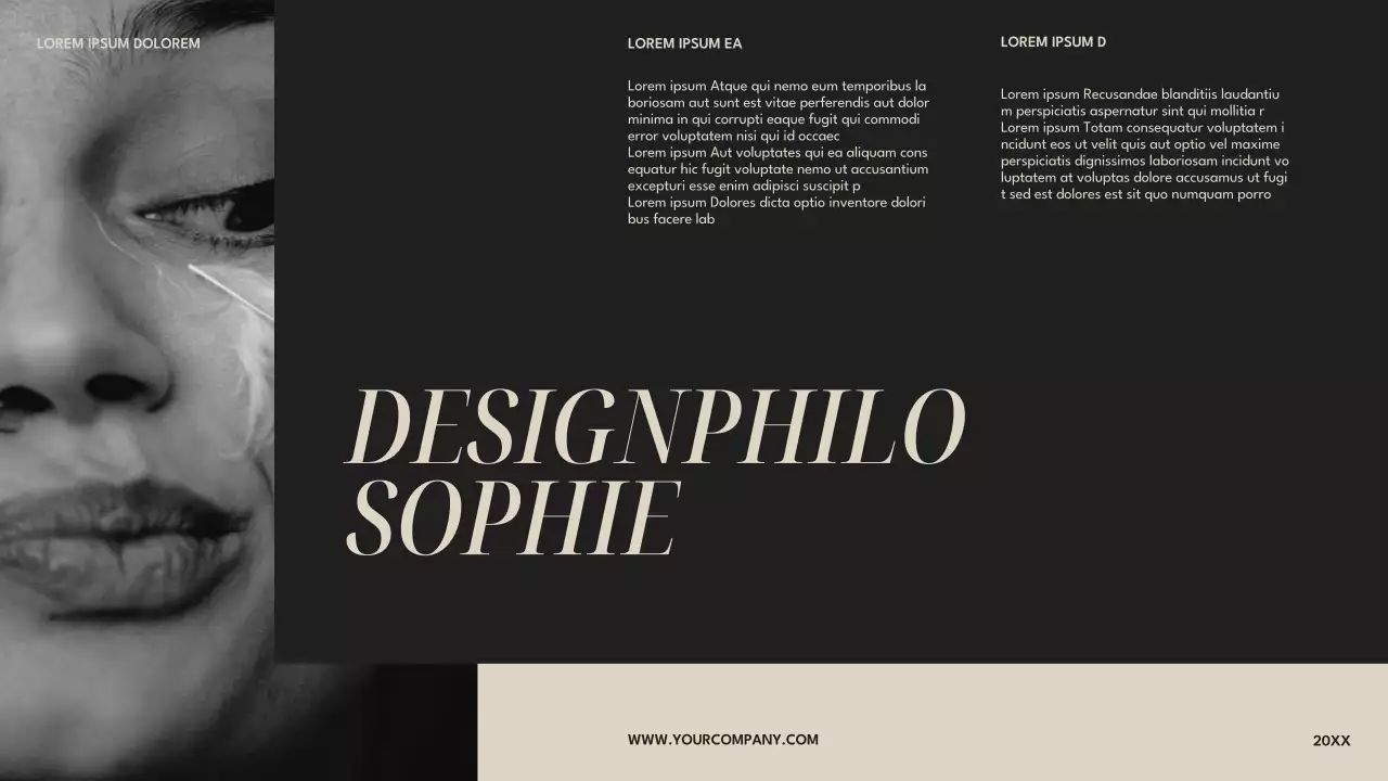 Beige Schwarz Modernes Modeunternehmen Introducion