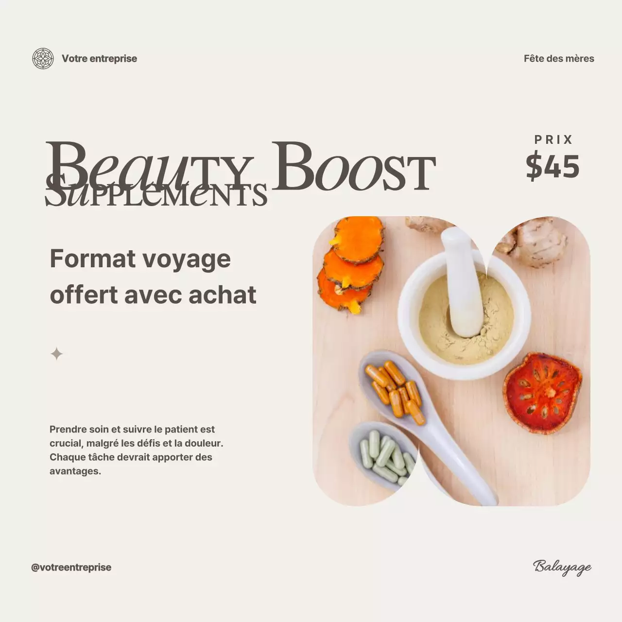 Collection de soins modernes Ivory pour la célébration de la fête des mères Advestisement