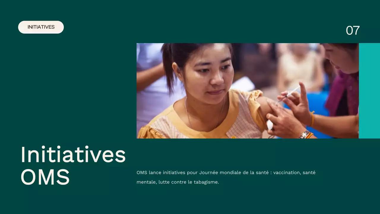 Campagne de la Journée mondiale de la santé "Ivory and Green Simple