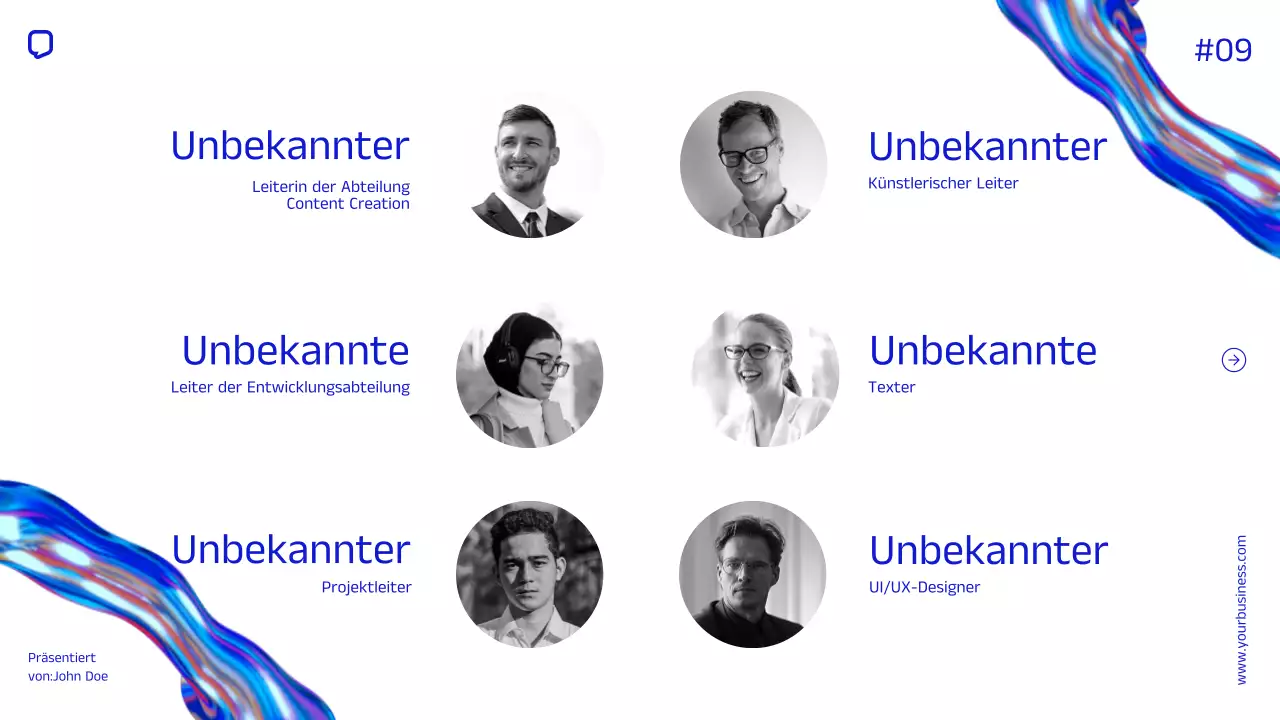 Blue Minimal Simple Company Geschäftsprofil Unternehmensvorstellung