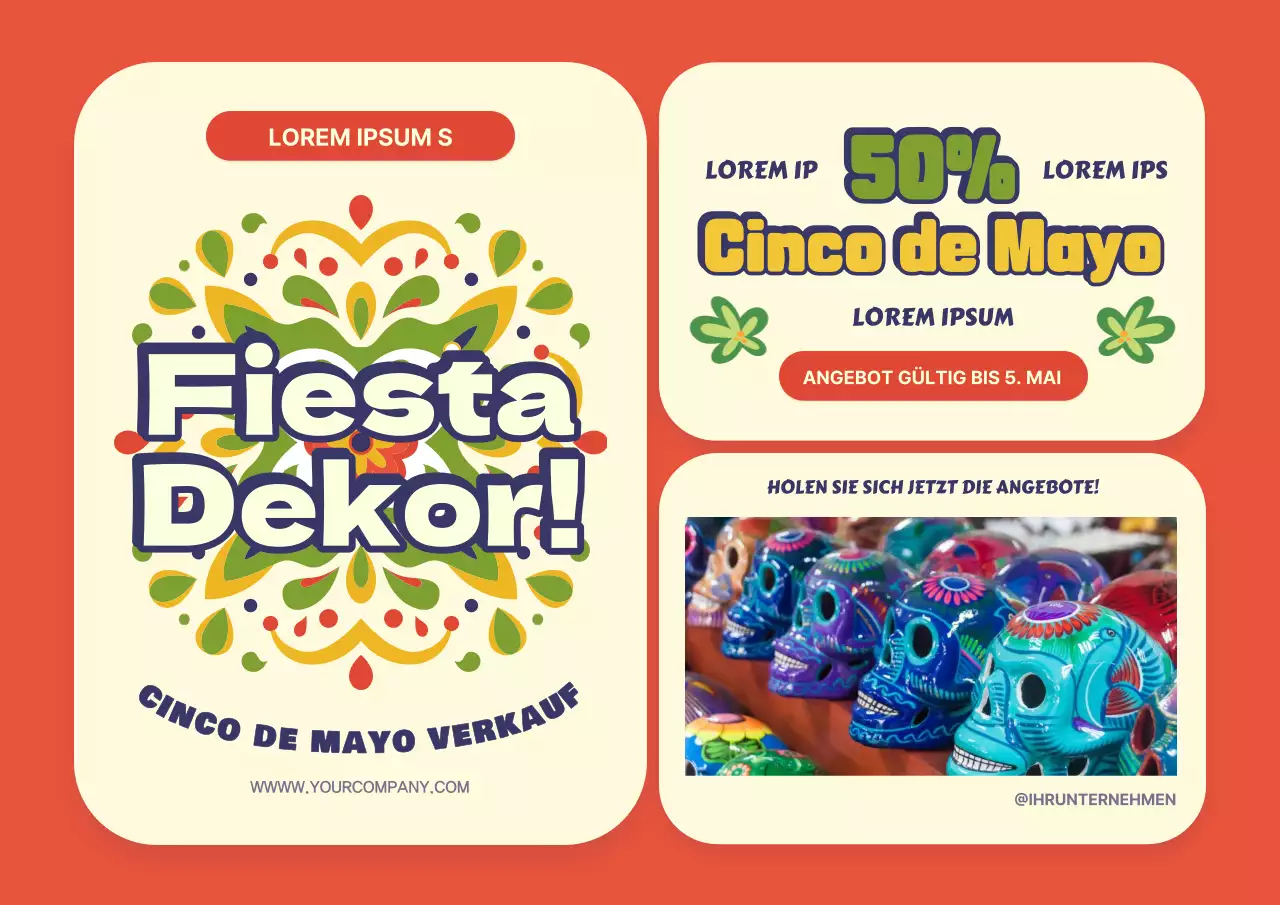 Orange Basic Cinco de Mayo Verkauf Werbung