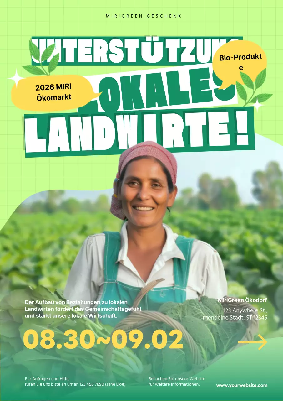 Werben Sie für Ihr Bauernmarkt-Event