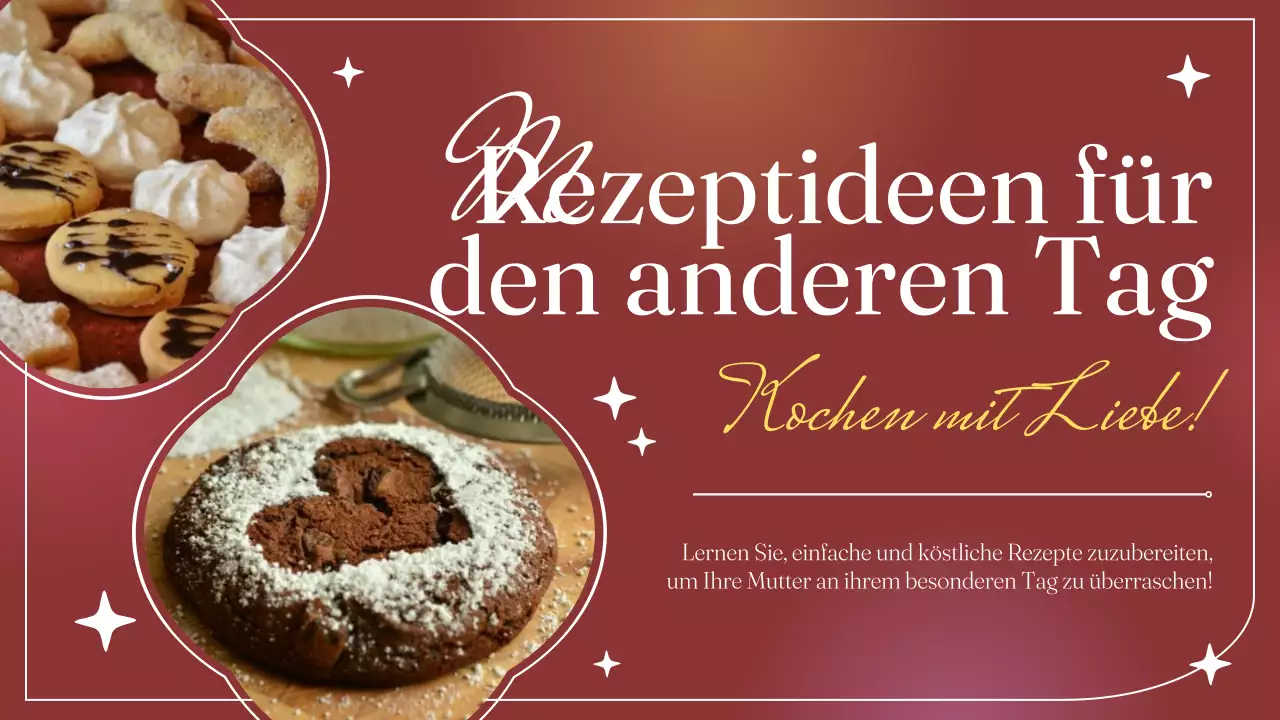 Rot-weiße moderne Küche zum Muttertag Rezept