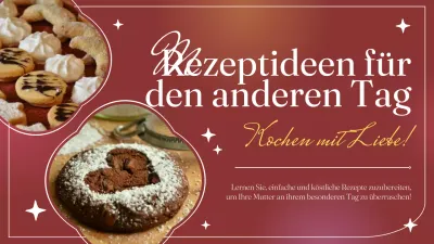 Rot-weiße moderne Küche zum Muttertag Rezept