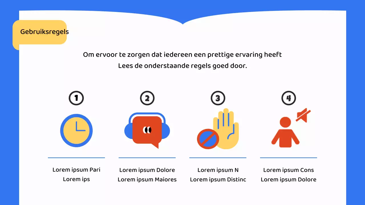 Aankondiging van het Blauwe Studiecafé