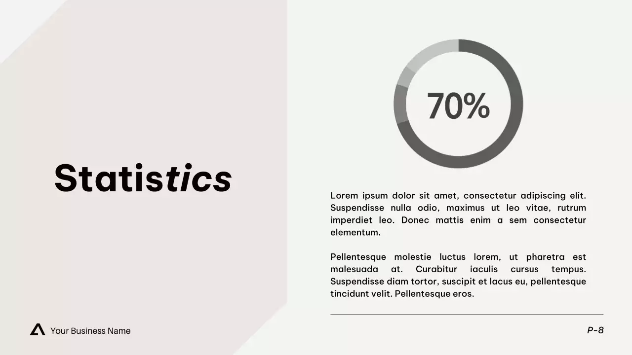화이트 모던 비즈니스 프레젠테이션