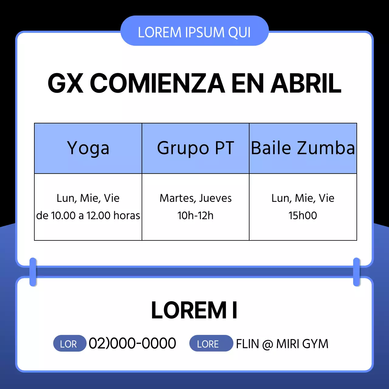 Una sencilla guía de rodillo de espuma para antes y después del entrenamiento en azul y negro