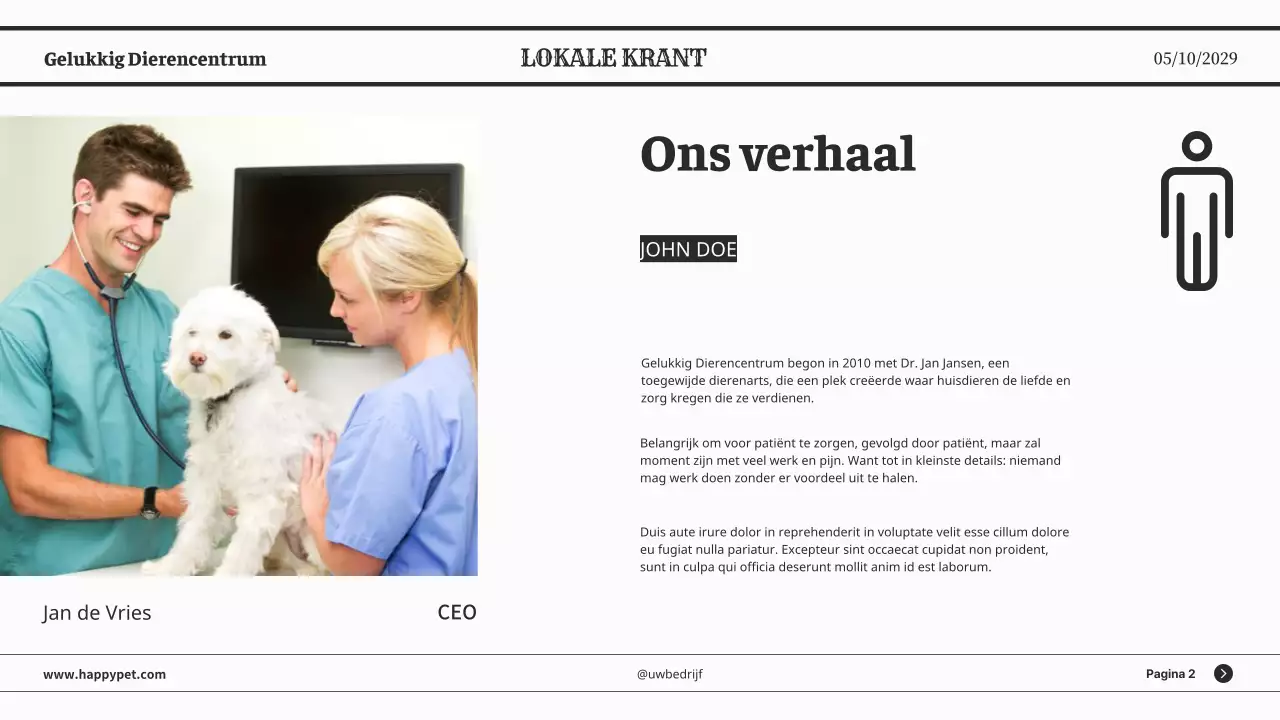 Grijze minimalistische klassieke kranten zakelijke presentatie