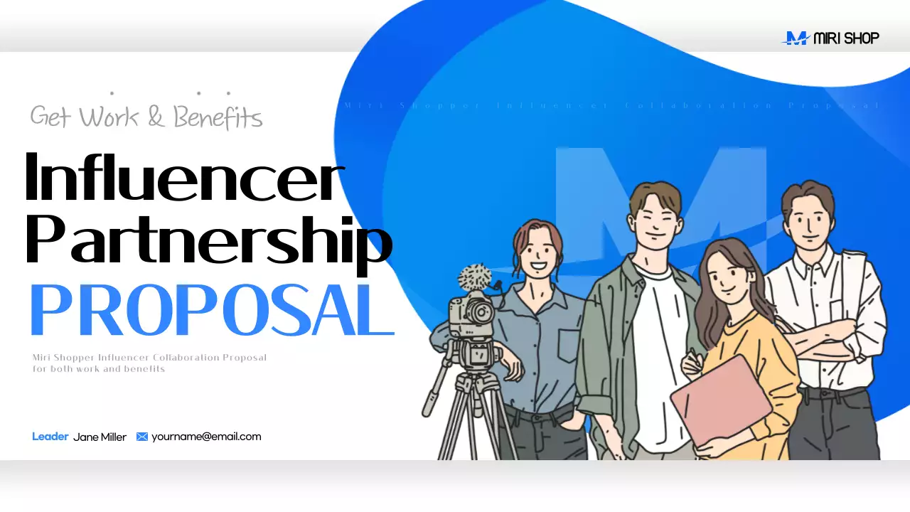 Blue Modern Influencer Proposal Presentation