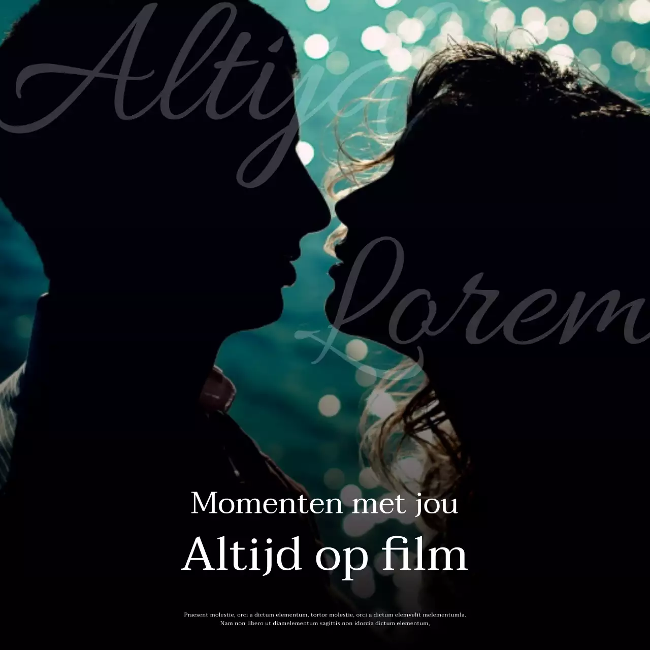 Een groen en zwart, fantastisch, emotioneel bericht