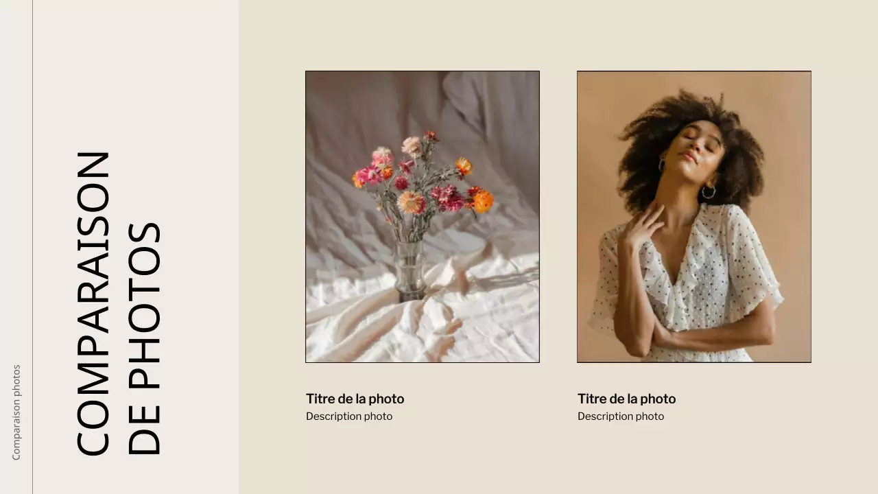 Instructions pour le collage de photos minimales en ivoire