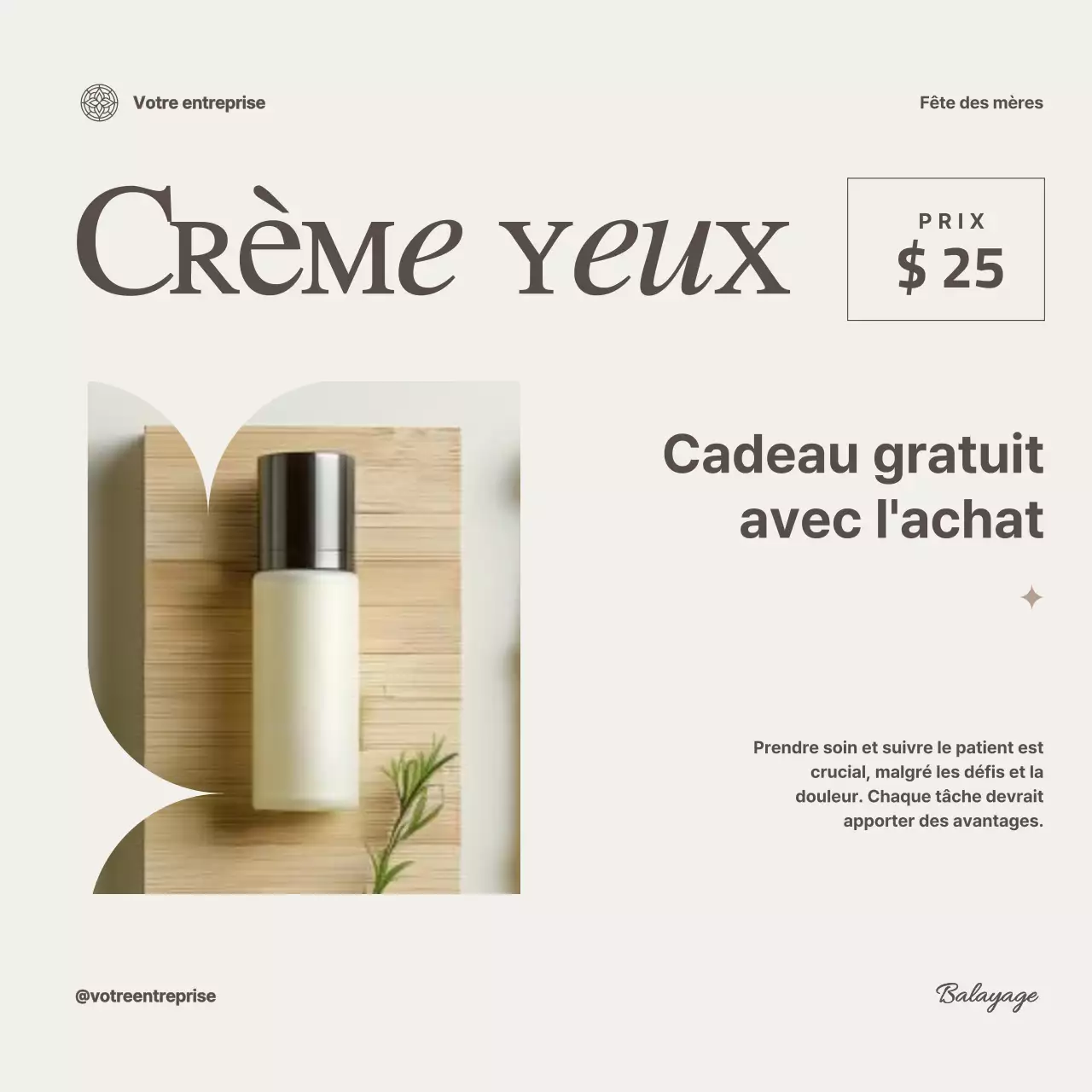 Collection de soins modernes Ivory pour la célébration de la fête des mères Advestisement