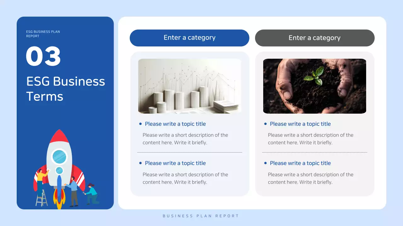 Blue Modern Esg Report Presentation
