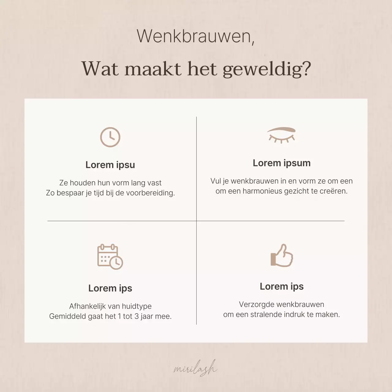 Bevorder moderne wimper schoonheid in bruin en beige