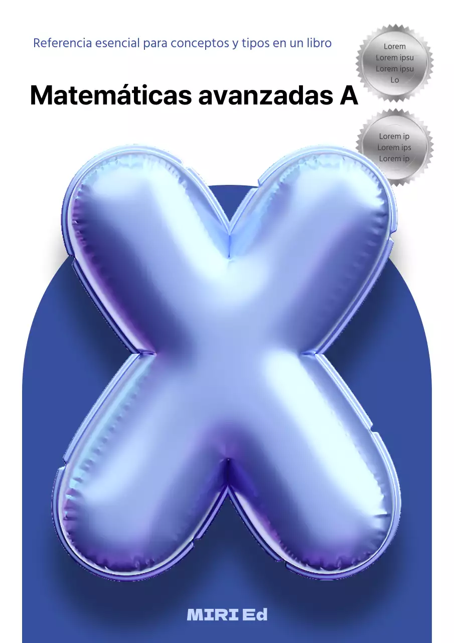 Fichas matemáticas de moda en azul y azul claro