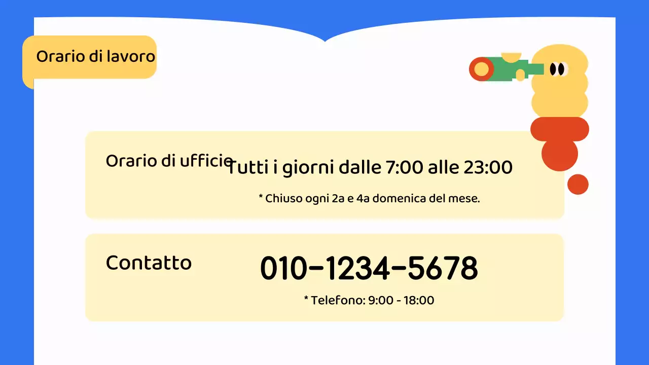 Annuncio del Blue Study Café