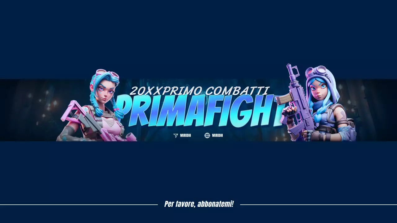 Promuovere il canale di gioco cyberpunk di Blue e Bora