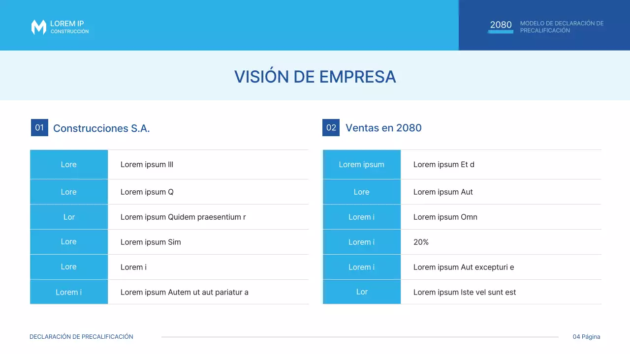 Una sencilla propuesta de invitación de construcción en azul y azul claro