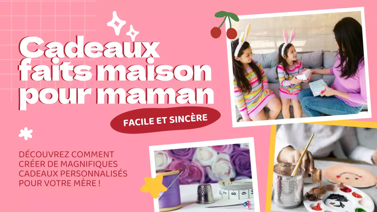 Guide du bricolage moderne rose et blanc pour les mères