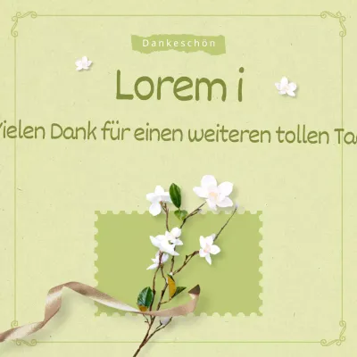 Einfaches Dankbarkeitsmonatssentiment in Chartreuse und Khaki