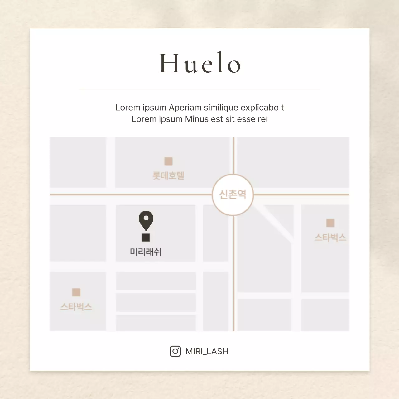 Moderno anuncio de belleza de pestañas en marrón y beige